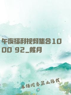 午夜福利视频集合1000 92